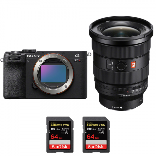 Sony A7CR Negro + FE 16-35mm f/2.8 GM II + 2 SanDisk 64GB Extreme PRO UHS-II SDXC 300 MB/s-1