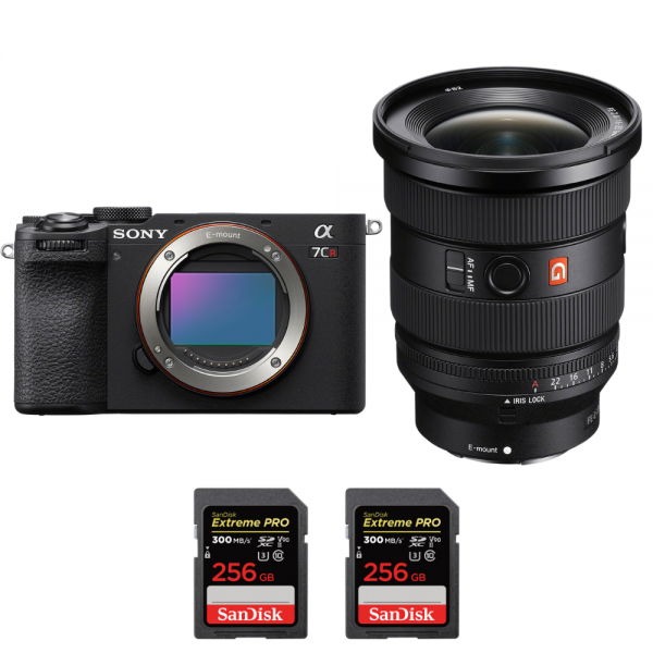 Sony A7CR Noir + FE 16-35mm f/2.8 GM II + 2 SanDisk 256GB Extreme PRO UHS-II SDXC 300 MB/s-1