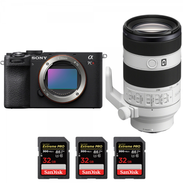 Sony A7CR Black + FE 70-200mm f/4 Macro G OSS II + 3 SanDisk 32GB Extreme PRO UHS-II SDXC 300 MB/s-1