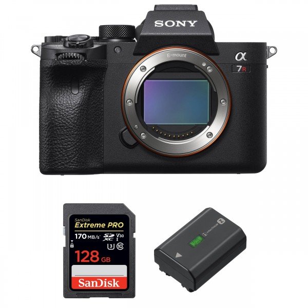 Sony A7R IV Nu + SanDisk 128GB Extreme PRO UHS-I SDXC 170 MB/s + Sony NP-FZ100-1