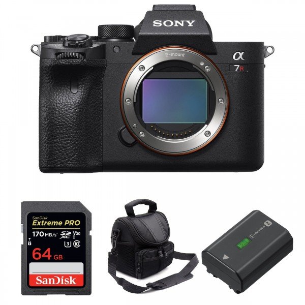 Sony A7R IV Cuerpo + SanDisk 64GB Extreme PRO UHS-I SDXC 170 MB/s + Sony NP-FZ100 + Bolsa - Camara mirrorless-1