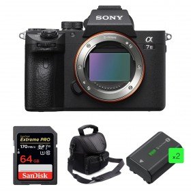 Sony Alpha 7 III Body + SanDisk 64GB Extreme PRO UHS-I SDXC 170 MB/s + 2 Sony NP-FZ100 + Camera Bag-1