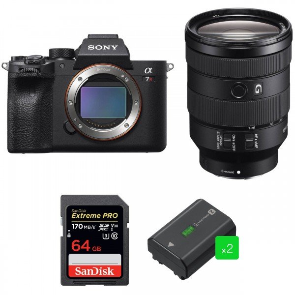 Sony A7R IV + FE 24-105 mm F4 G OSS + SanDisk 64GB Extreme PRO UHS-I SDXC 170 MB/s + 2 Sony NP-FZ100 - Camara mirrorless-1