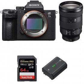 Sony Alpha 7 III + FE 24-105 mm f/4 G OSS + SanDisk 64GB Extreme PRO UHS-I SDXC 170 MB/s + NP-FZ100-1