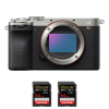 Sony A7CR Plata + 2 SanDisk 64GB Extreme PRO UHS-II SDXC 300 MB/s-1
