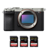 Sony A7CR Plata + 3 SanDisk 64GB Extreme PRO UHS-II SDXC 300 MB/s-1