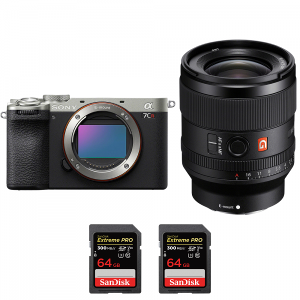 Sony A7CR Plata + FE 35mm f/1.4 GM + 2 SanDisk 64GB Extreme PRO UHS-II SDXC 300 MB/s-1
