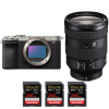 Sony A7CR Plata + FE 24-105mm f/4 G OSS + 3 SanDisk 256GB Extreme PRO UHS-II SDXC 300 MB/s-1