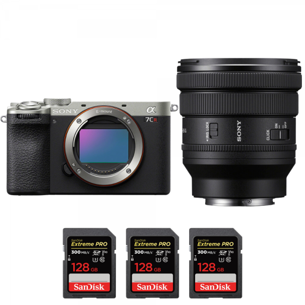 Sony A7CR Plata + FE PZ 16-35mm f/4 G + 3 SanDisk 128GB Extreme PRO UHS-II SDXC 300 MB/s-1