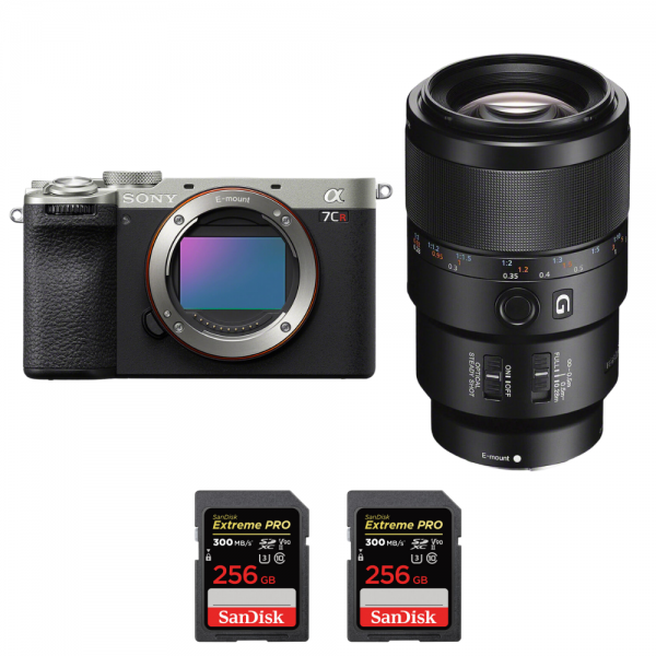 Sony A7CR Plata + FE 90mm f/2.8 Macro G OSS + 2 SanDisk 256GB Extreme PRO UHS-II SDXC 300 MB/s-1