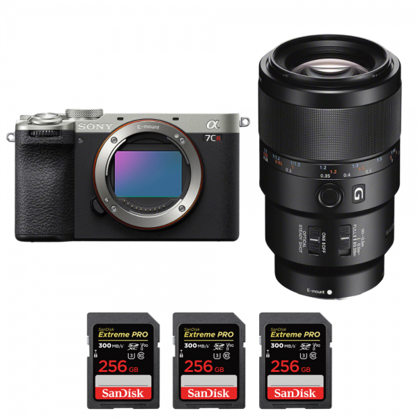 Sony A7CR Plata + FE 90mm f/2.8 Macro G OSS + 3 SanDisk 256GB Extreme PRO UHS-II SDXC 300 MB/s-1