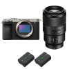 Sony A7CR Silver + FE 90mm f/2.8 Macro G OSS + 2 Sony NP-FZ100-1
