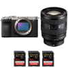 Sony A7CR Plata + FE 20-70mm f/4 G + 3 SanDisk 64GB Extreme PRO UHS-II SDXC 300 MB/s-1