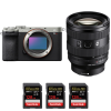 Sony A7CR Plata + FE 20-70mm f/4 G + 3 SanDisk 128GB Extreme PRO UHS-II SDXC 300 MB/s-1