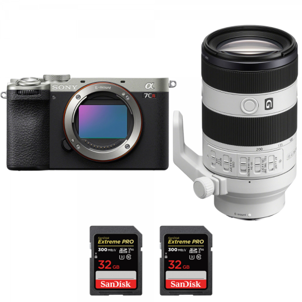 Sony A7CR Plata + FE 70-200mm f/4 Macro G OSS II + 2 SanDisk 32GB Extreme PRO UHS-II SDXC 300 MB/s-1