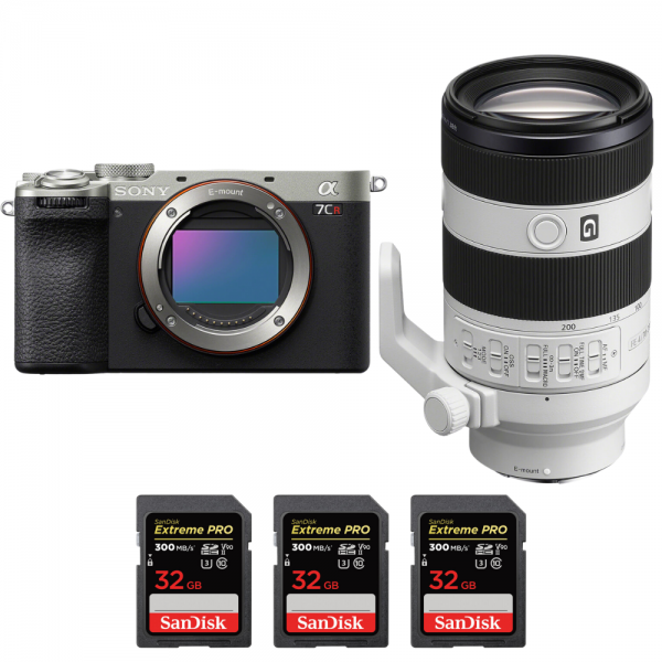 Sony A7CR Plata + FE 70-200mm f/4 Macro G OSS II + 3 SanDisk 32GB Extreme PRO UHS-II SDXC 300 MB/s-1
