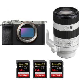 Sony A7CR Plata + FE 70-200mm f/4 Macro G OSS II + 3 SanDisk 64GB Extreme PRO UHS-II SDXC 300 MB/s-1