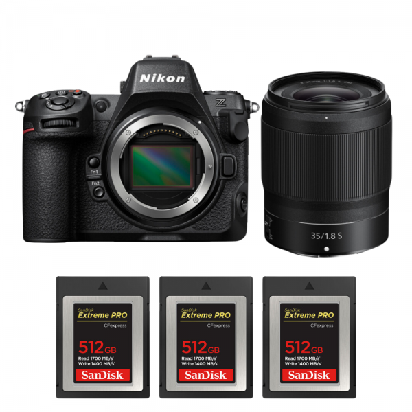 Nikon Z8 + Z 35mm f/1.8 S + 3 SanDisk 512GB Extreme PRO CFexpress Type B-1