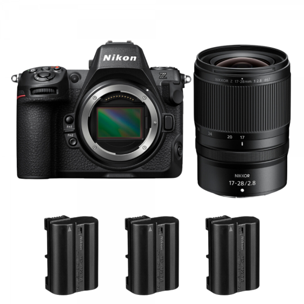 Nikon Z8 + Z 17-28mm f/2.8 + 3 Nikon EN-EL15c-1