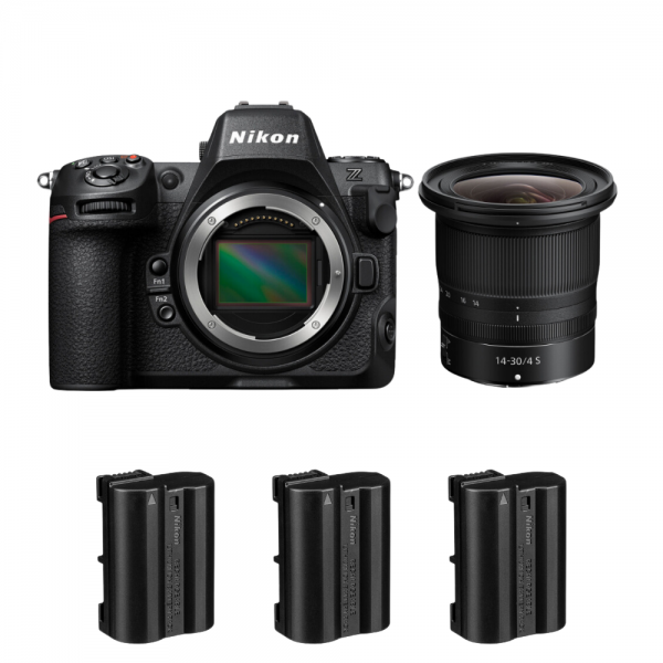 Nikon Z8 + Z 14-30mm f/4 S + 3 Nikon EN-EL15c-1