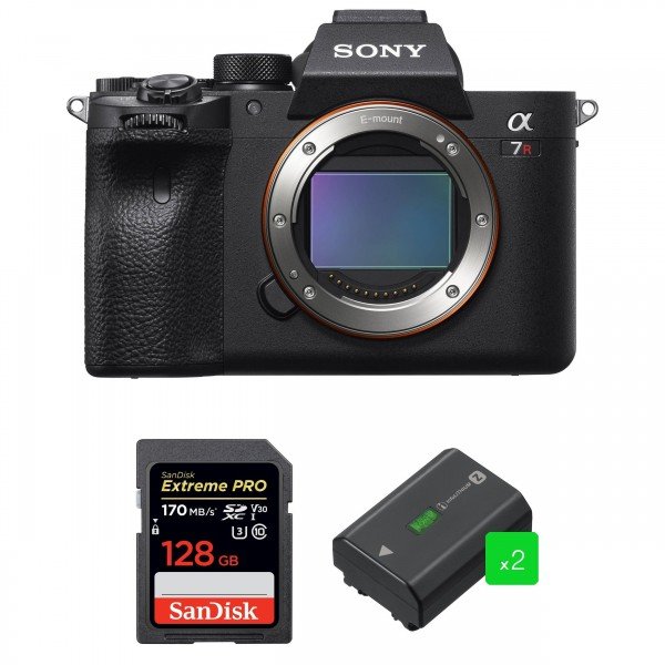 Sony A7R IV Nu + SanDisk 128GB Extreme PRO UHS-I SDXC 170 MB/s + 2 Sony NP-FZ100-2