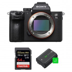 Sony A7 III Nu + SanDisk 64GB Extreme PRO UHS-I SDXC 170 MB/s + 2 Sony NP-FZ100-2