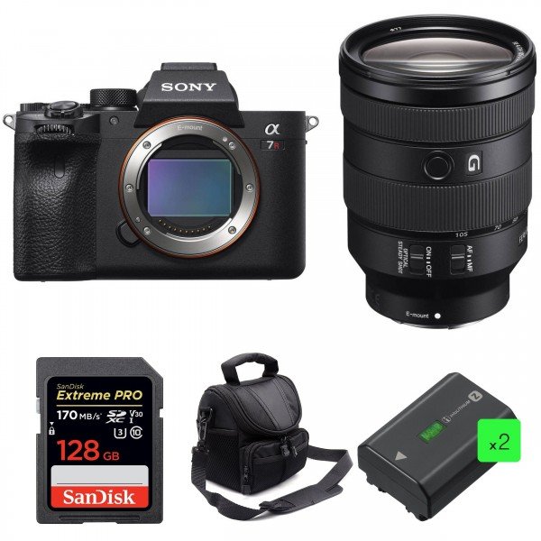 Sony Alpha 7R IV + FE 24-105 mm F4 G OSS + SanDisk 128GB Extreme PRO 170 MB/s + 2 Sony NP-FZ100 + Bag - Mirrorless camera-2