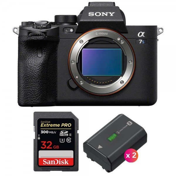 Sony Alpha 7S III Body + SanDisk 32GB Extreme PRO UHS-II SDXC 300 MB/s + 2 Sony NP-FZ100 - Mirrorless camera-2