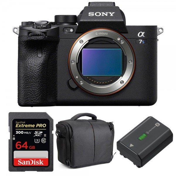 Sony Alpha 7S III Body + SanDisk 64GB Extreme PRO UHS-II SDXC 300 MB/s + Sony NP-FZ100 + Bag - Mirrorless camera-2