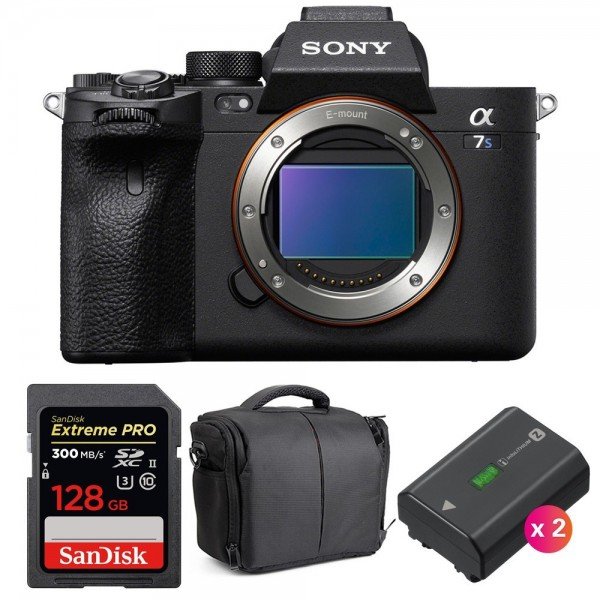 Sony A7S III Nu + SanDisk 128GB Extreme PRO UHS-II SDXC 300 MB/s + 2 Sony NP-FZ100 + Sac-2