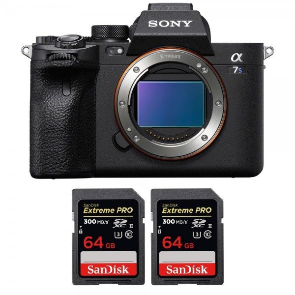 Sony Alpha 7S III Body + 2 SanDisk 64GB Extreme PRO UHS-II SDXC 300 MB/s - Mirrorless camera-2