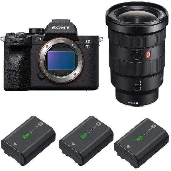 Sony A7S III + FE 16-35mm F2.8 GM + 3 Sony NP-FZ100-2