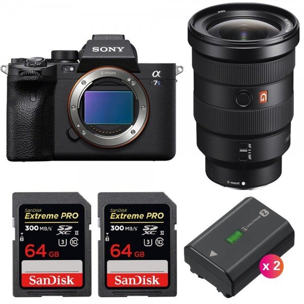 Sony A7S III + FE 16-35mm F2.8 GM + 2 SanDisk 64GB Extreme PRO UHS-II 300 MB/s + 2 Sony NP-FZ100-2