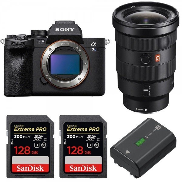 Sony A7S III + FE 16-35mm F2.8 GM + 2 SanDisk 128GB Extreme PRO UHS-II 300 MB/s + 1 Sony NP-FZ100-2