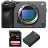 Sony FX3 Cinema camera + SanDisk 32GB Extreme PRO UHS-II SDXC 300 MB/s + Sony NP-FZ100-2