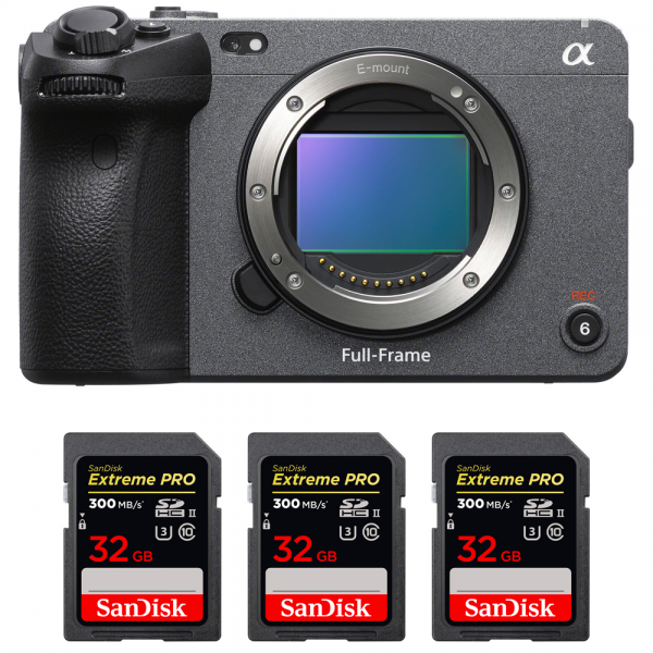 Sony FX3 Cinema camera + 3 SanDisk 32GB Extreme PRO UHS-II SDXC 300 MB/s-2