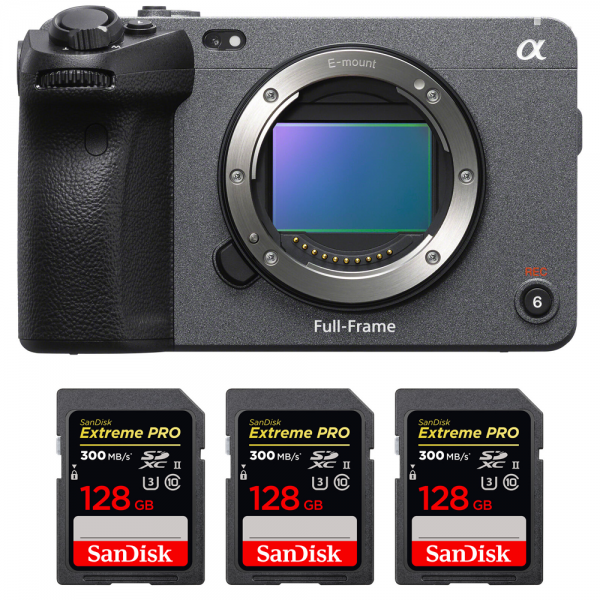 Sony FX3 Cinema camera + 3 SanDisk 128GB Extreme PRO UHS-II SDXC 300 MB/s-2