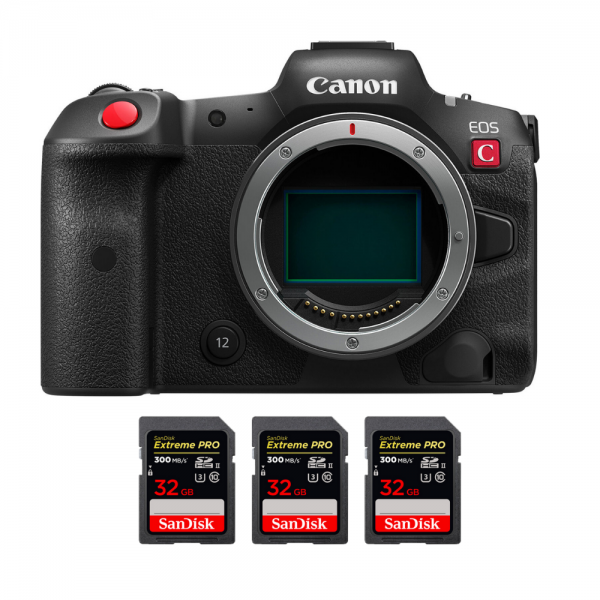 Canon EOS R5 C Cuerpo + 3 SanDisk 32 GB Extreme PRO UHS-II SDXC 300 MB/s-2