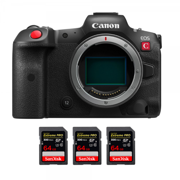 Canon EOS R5 C Body + 3 SanDisk 64GB Extreme PRO UHS-II SDXC 300 MB/s-2