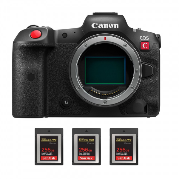 Canon EOS R5 C Cuerpo + 3 SanDisk 256 GB Extreme PRO CFexpress Tipo B-2