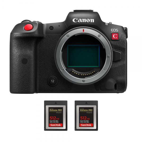 Canon EOS R5 C Cuerpo + 2 SanDisk 512 GB Extreme PRO CFexpress Tipo B-2