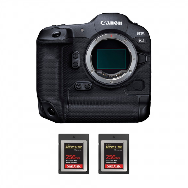 Canon EOS R3 Cuerpo + 2 SanDisk 256GB Extreme PRO CFexpress Type B-2