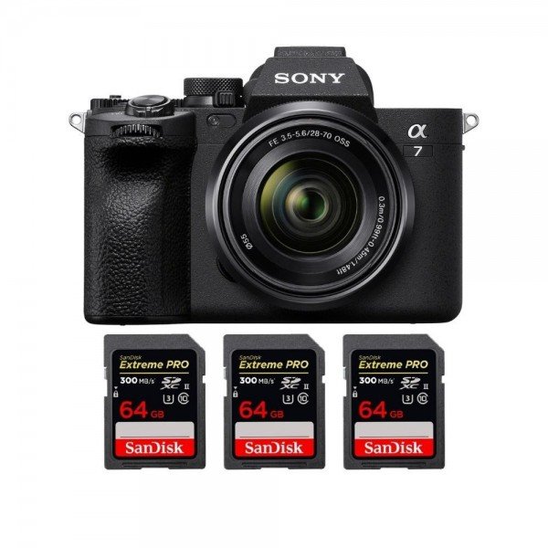 Sony A7 IV + FE 28-70mm F3.5-5.6 OSS + 3 SanDisk 64GB Extreme PRO UHS-II SDXC 300 MB/s - Camara mirrorless-2