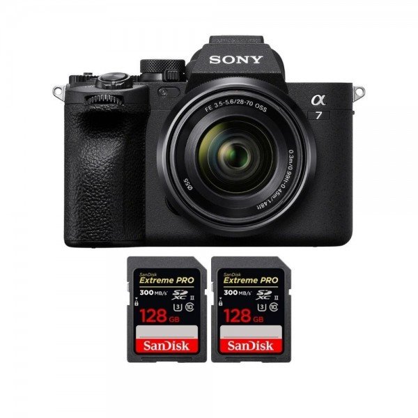 Sony A7 IV + FE 28-70mm F3.5-5.6 OSS + 2 SanDisk 128GB Extreme PRO UHS-II SDXC 300 MB/s - Camara mirrorless-2
