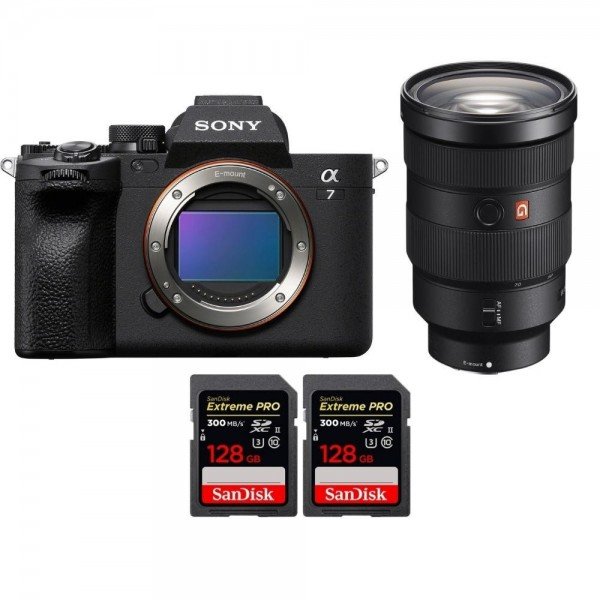 Sony Alpha 7 IV + FE 24-70mm f/2.8 GM + 2 SanDisk 128GB Extreme PRO UHS-II SDXC 300 MB/s - mirrorless camera-2