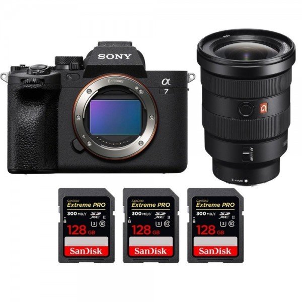 Sony Alpha 7 IV + FE 16-35mm f/2.8 GM + 3 SanDisk 128GB Extreme PRO UHS-II SDXC 300 MB/s - mirrorless camera-2