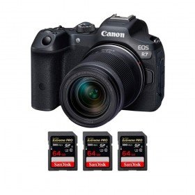 Canon EOS R7 + RF-S 18-150mm STM + 3 SanDisk 64GB Extreme PRO UHS-II SDXC 300 MB/s - Camara mirrorless-2