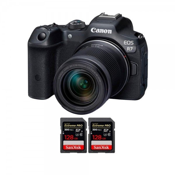 Canon EOS R7 + RF-S 18-150mm STM + 2 SanDisk 128GB Extreme PRO UHS-II SDXC 300 MB/s - Camara mirrorless-2