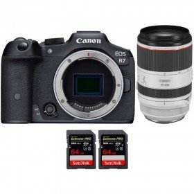 Canon EOS R7 + RF 70-200 mm f/2,8 L IS USM + 2 SanDisk 64 GB Extreme PRO UHS-II SDXC 300 MB/s - Camara mirrorless-2