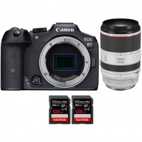 Canon EOS R7 + RF 70-200mm F2.8 L IS USM + 2 SanDisk 128GB Extreme PRO UHS-II SDXC 300 MB/s - Camara mirrorless-2